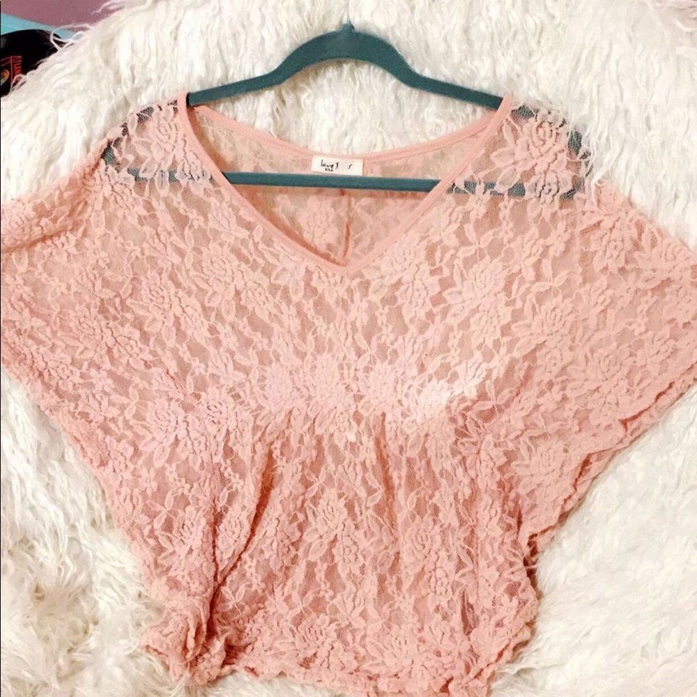 See-through blouse, wear with tank